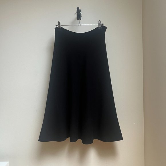 Milly Black Knit Flare Skirt - Picture 4 of 9